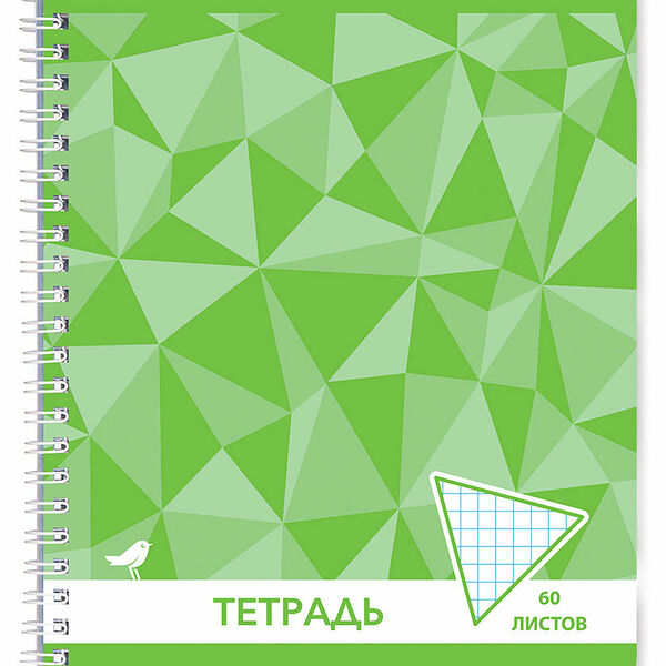 Тетрадь общая АШАН Красная птица в клетку А5