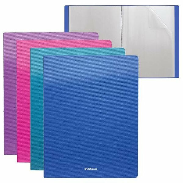 Папка c файлами ErichKrause Diagonal А4, 20 л 1 шт. ассорт.