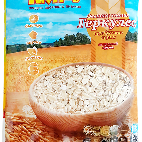 Хлопья овсяные КРУПНО Геркулес