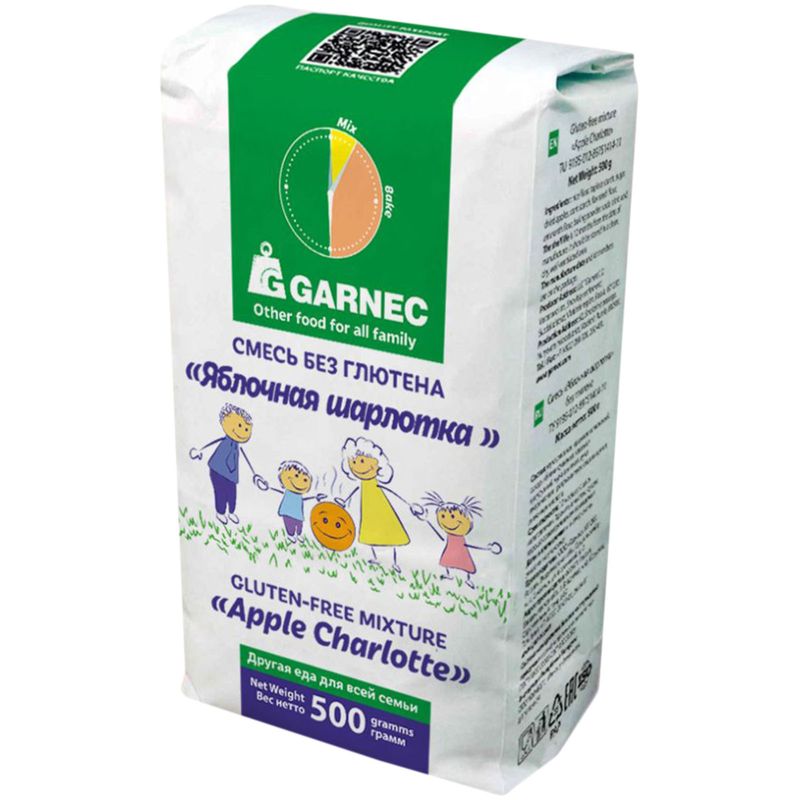

Смесь Гарнец Яблочная шарлотка без глютена