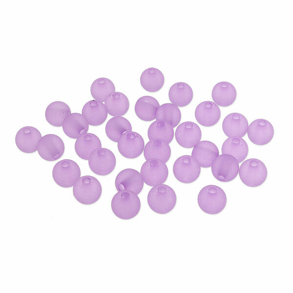 Бусины полупрозрачные 2008 матовые, 8мм, 20гр (70+/-4шт) Astra&Craft(013 сиреневый)