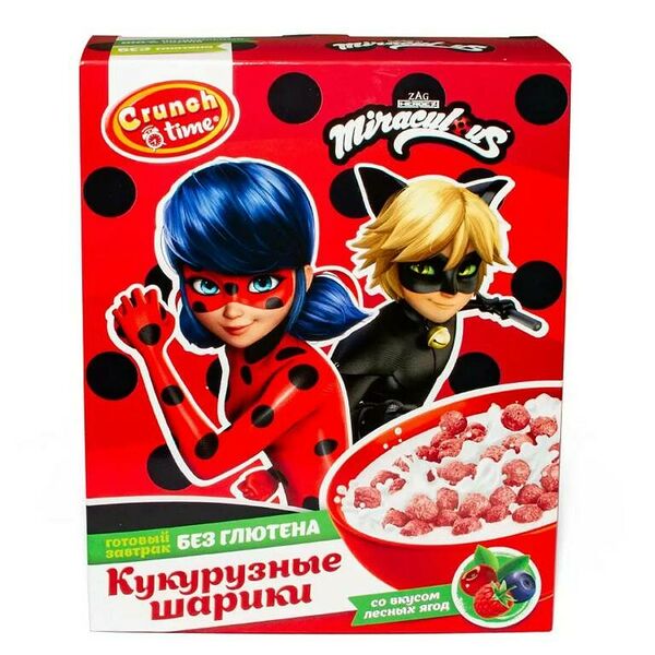 Шарики Crunch Time со вкусом лесных ягод, 170 г