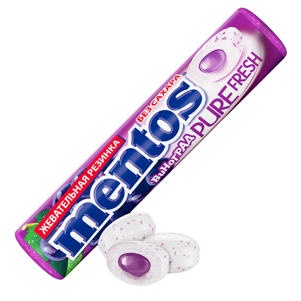 Жевательная резинка Mentos Pure Fresh Виноград
