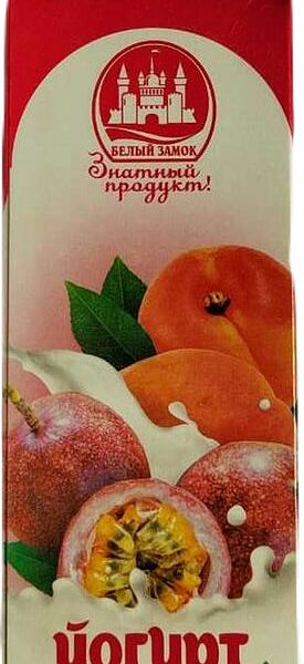 Йогурт Белый Замок Персик-Маракуйя 2.5% 450 мл