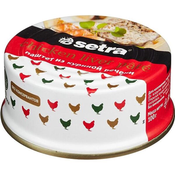 Паштет из куриной печени Setra