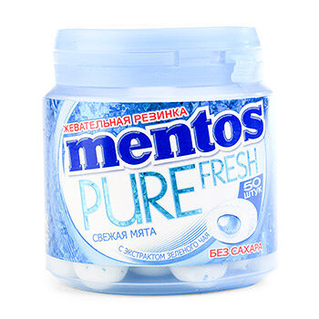 Жевательная резинка Mentos Pure со вкусом мяты 100 г