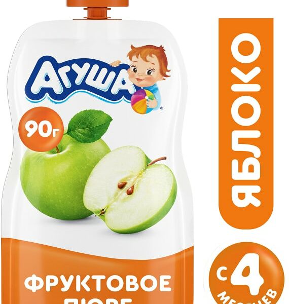 Пюре Агуша Яблоко 90г
