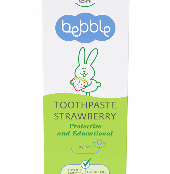 Зубная паста  Bebble  с ароматом клубники 6 мес+
