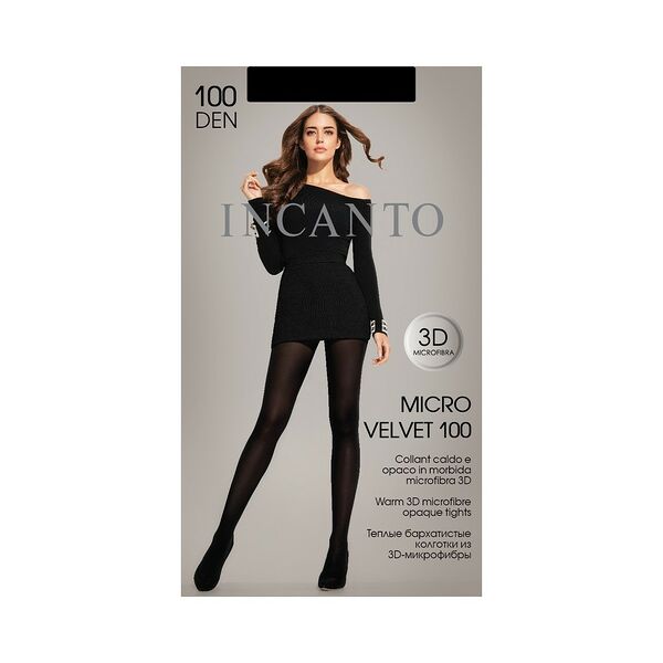 Колготки Microvelvet 100 nero размер 5 ТМ Incanto (Инканто)