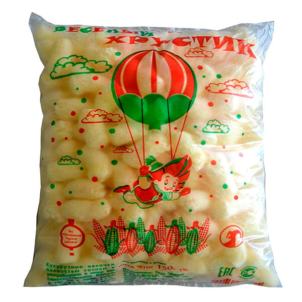 Кукурузные палочки Веселый Хрустик 250г брянск