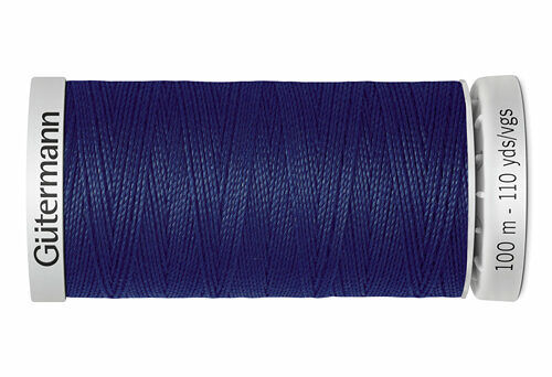 724033 Нить Extra Strong M 782 суперкрепкая, 100м, 100% п/э Gutermann(339 т.чернильно-синий)