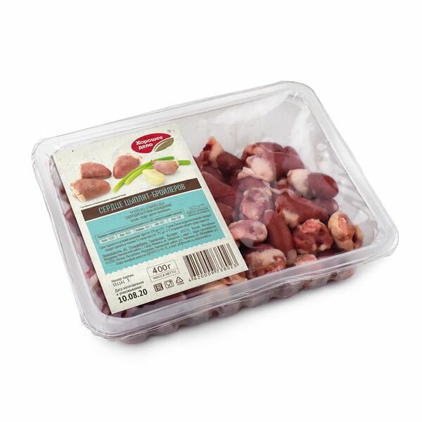 Сердце цыплят-бройлеров охлажденное ТМ Хорошее дело