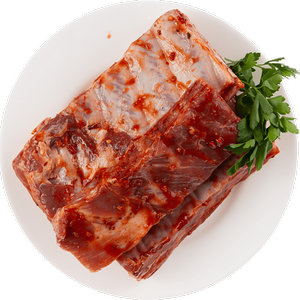 Свинина ребрышки для пикника полуфабрикат охлажденный до 1.0 кг