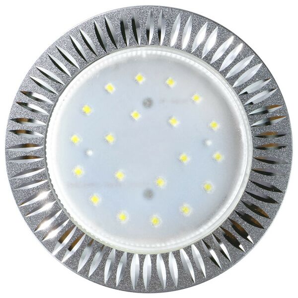 Светильник встраиваемый ECOLA без рефлектора, GX53, 110х20 мм, матовый хром, алюминий