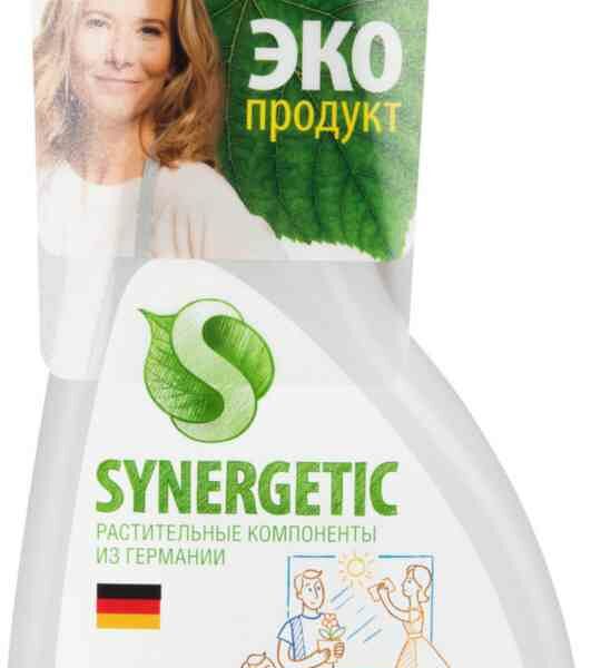 Средство для окон и зеркал биоразлагаемое гипоаллергенное Synergetic