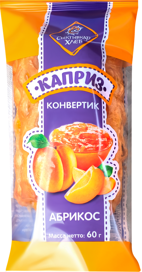 

Конвертик Сыктывкархлеб Каприз с абрикосом 60 г
