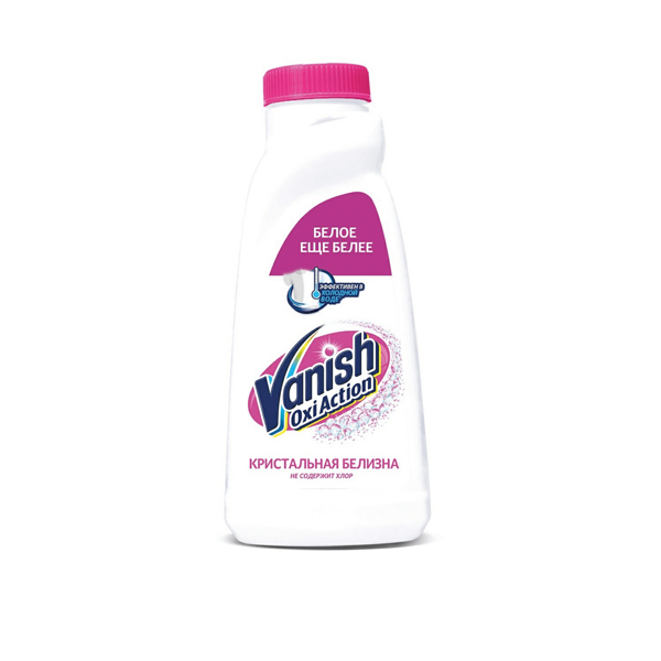 Пятновыводитель-отбеливатель Oxi Action для белых тканей жидкий, Vanish