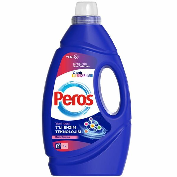 Cредство для стирки Peros жидкое для цветного белья и одежды 1л