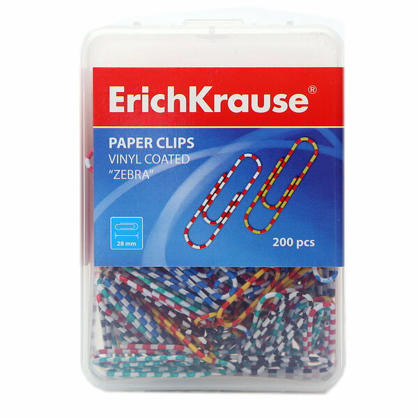 Скрепки - зебра ТМ ErichKrause (ЭрихКраузе)