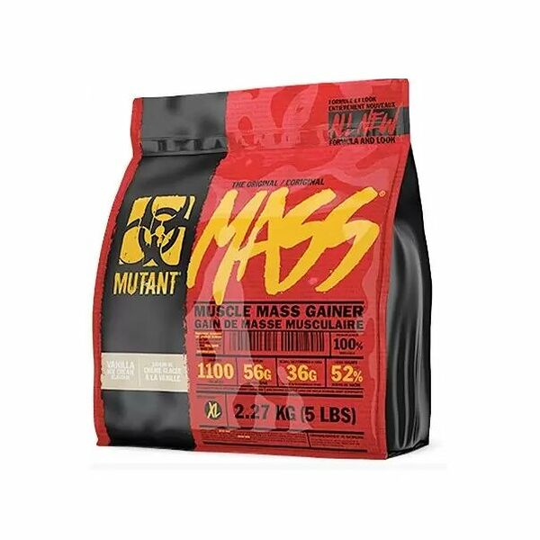  Высокоуглеводный гейнер Mutant Mass 2270 г ванильное мороженое 