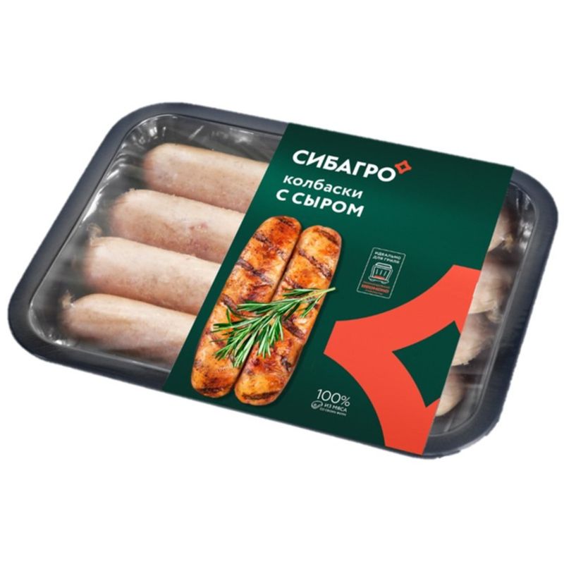 

Колбаски СибАгро с сыром из свинины 400 г