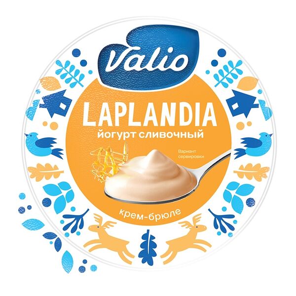Йогурт сливочный Valio Laplandia Крем-брюле 7%
