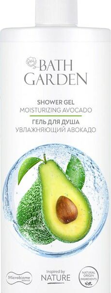 Гель для душа Bath Garden Увлажняющий авокадо 1л