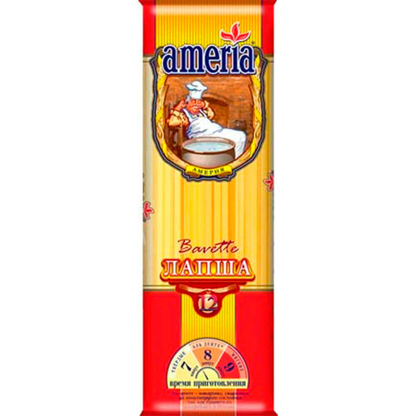 Макароны Ameria лапша длинная 400г