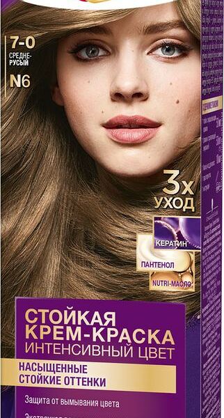 Краска для волос Palette Интенсивный цвет средне-русый