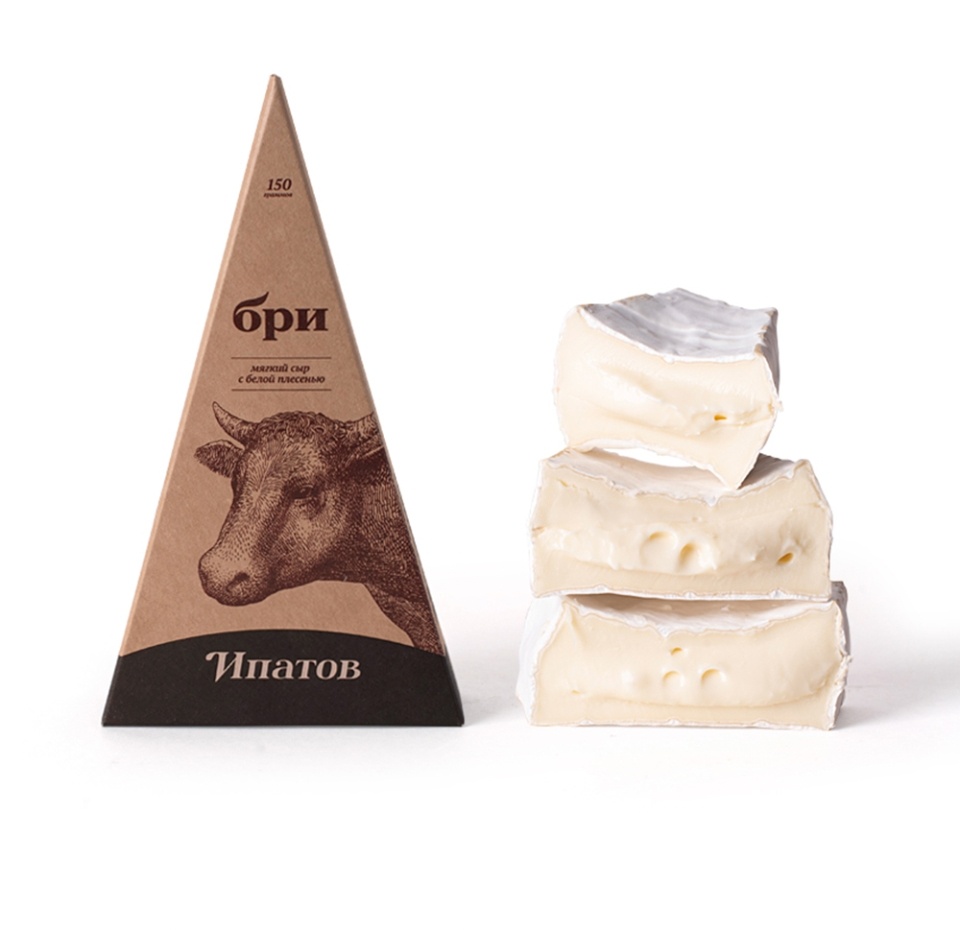 

Сыр мягкий Ипатов Brie с белой плесенью 60% 150 г