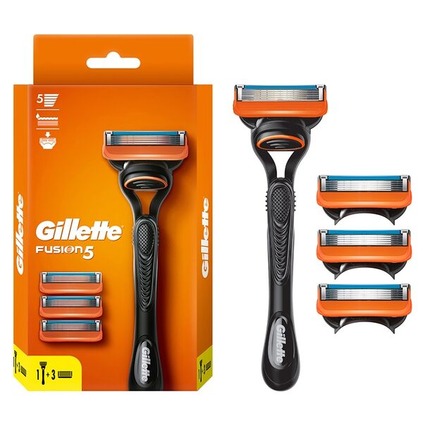 Станок для бритья со сменной кассетой и блоком сменных кассет 3 шт., Gillette Fusion, Польша