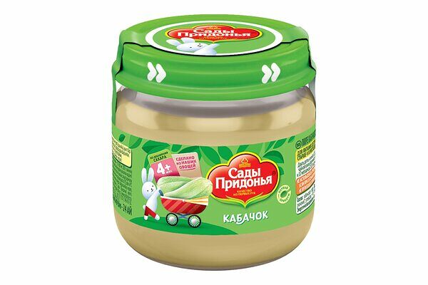 Пюре овощное Сады Придонья кабачок с 4 месяцев