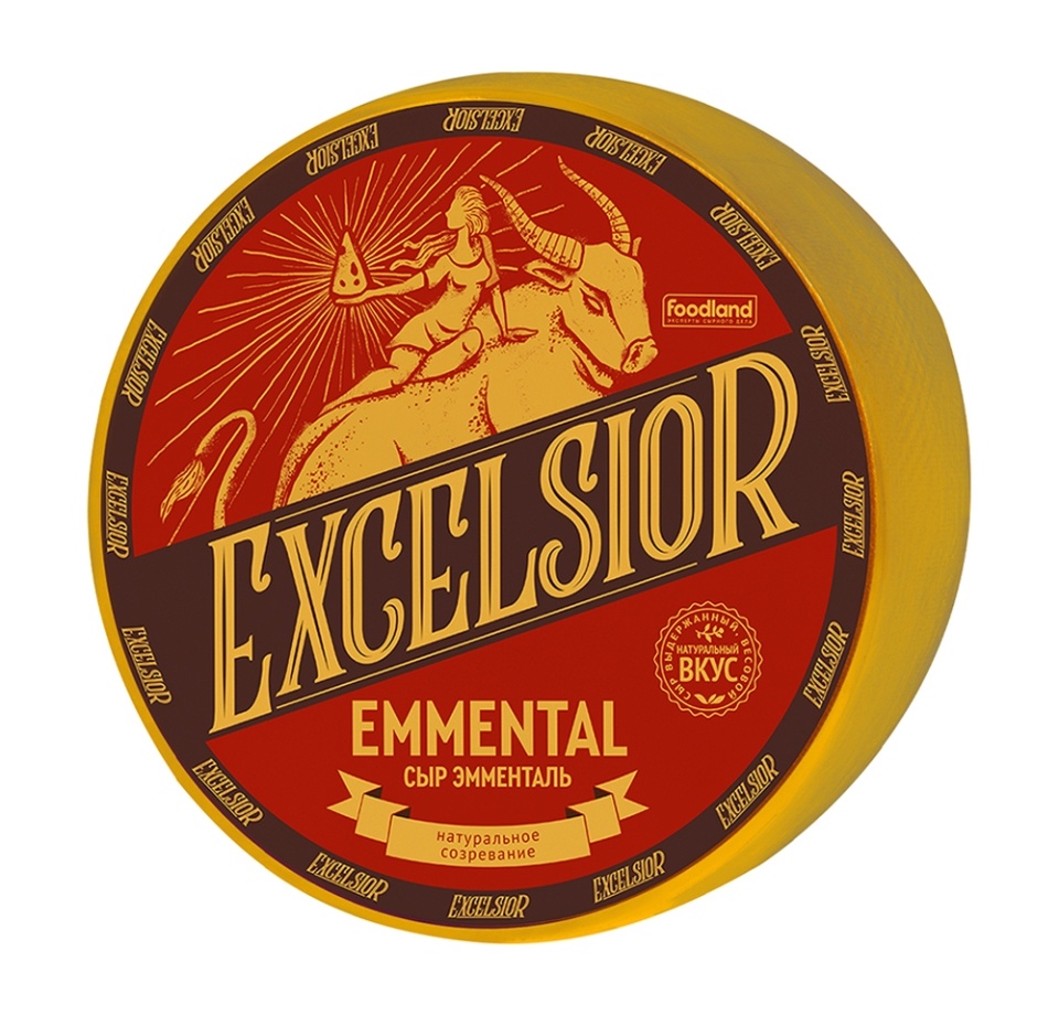

Сыр полутвёрдый Excelsior Emmental 45% вес