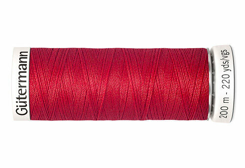 748277 Нить Sew-all для всех материалов, 200м, 100% п/э Gutermann(365 ярко-алый)