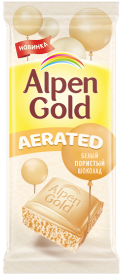 Шоколад белый пористый Альпен Гольд Aerated 80г