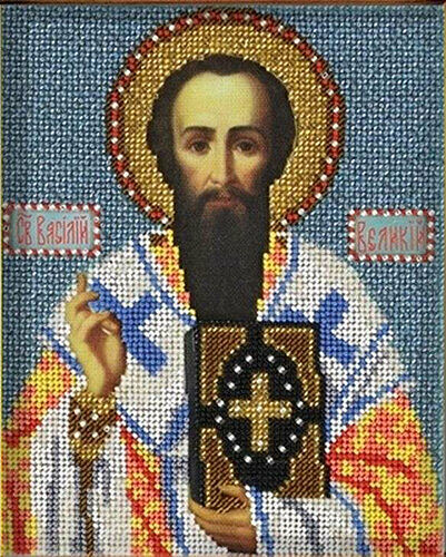 В325 Набор для вышивания бисером Кроше 'Св. Василий'12х14,5 см