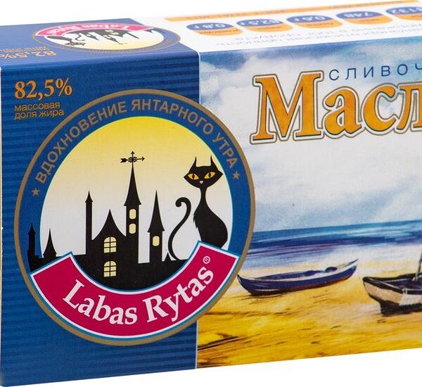 Масло сливочное Labas Rytas Традиционное 82.5%, 180г