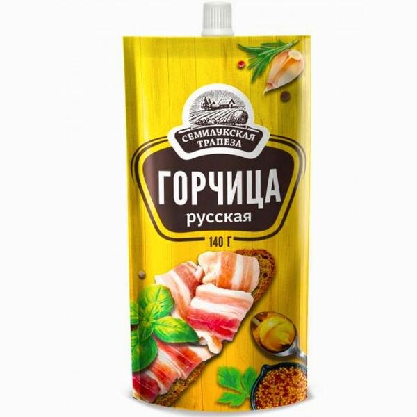 Горчица Семилукская трапеза русская, 140г