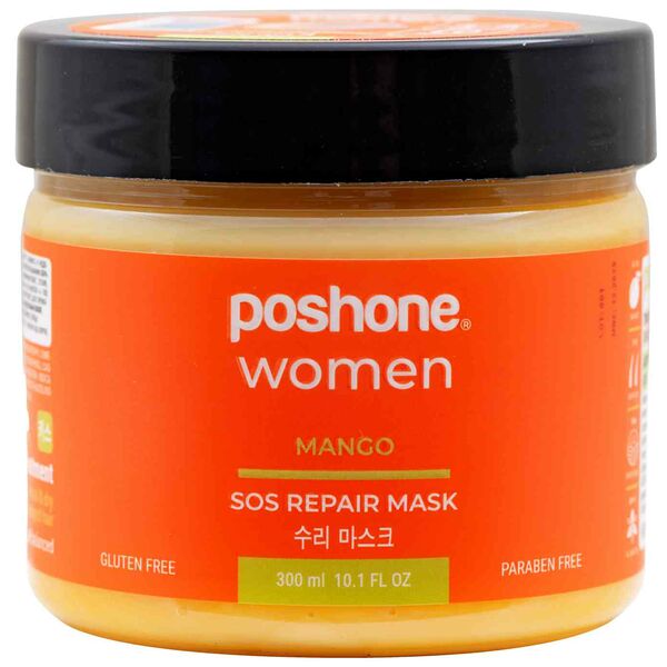 Маска для нормальных, сухих и поврежденных волос восстанавливающая Poshone Women Mango