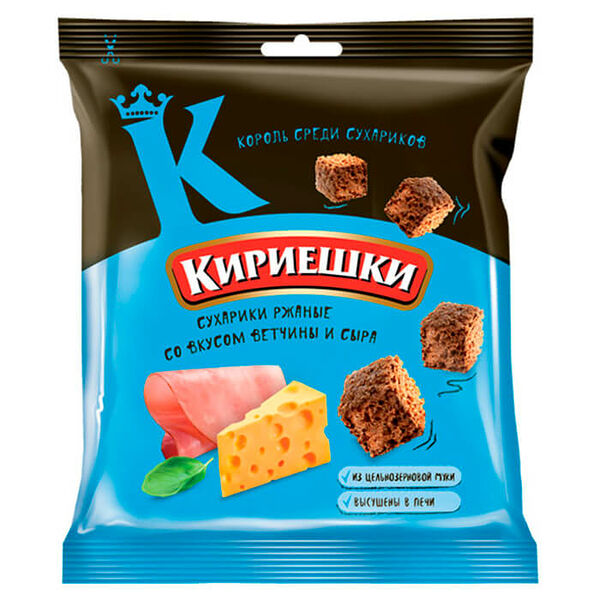 Сухарики Кириешки 40г ветчина сыр