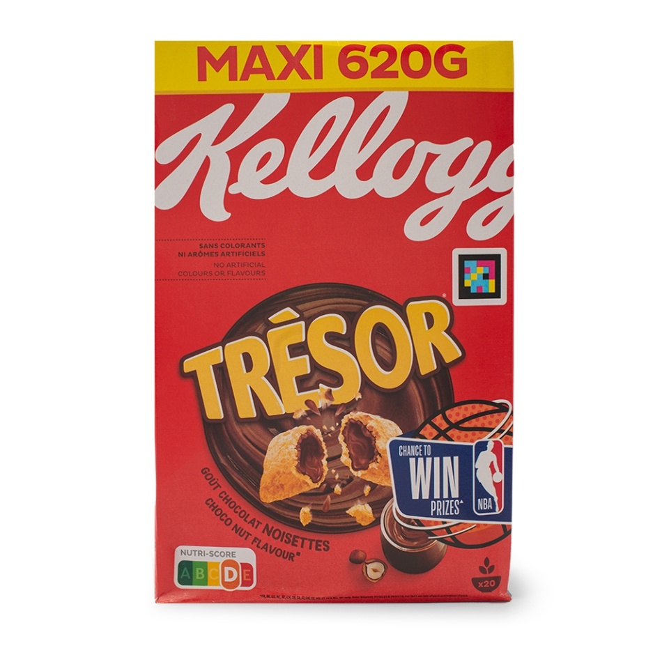 

Готовый завтрак Kellogg's Смэкс Tresor шоколадные подушечки 620г, Франция