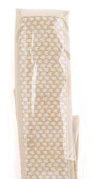 Мочалка HOMECLUB из крапивы и хлопка, длинная с ручками