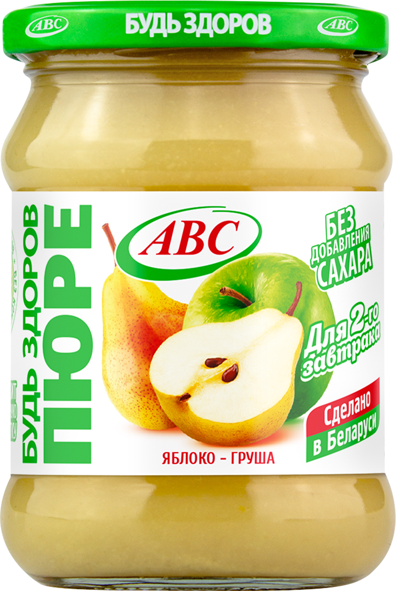 

Пюре фруктовое ABC Будь здоров! яблоко-груша без сахара 450 г