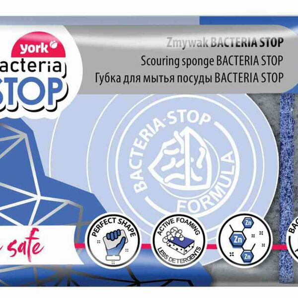 Губка для посуды York Bacteria Stop 5 шт