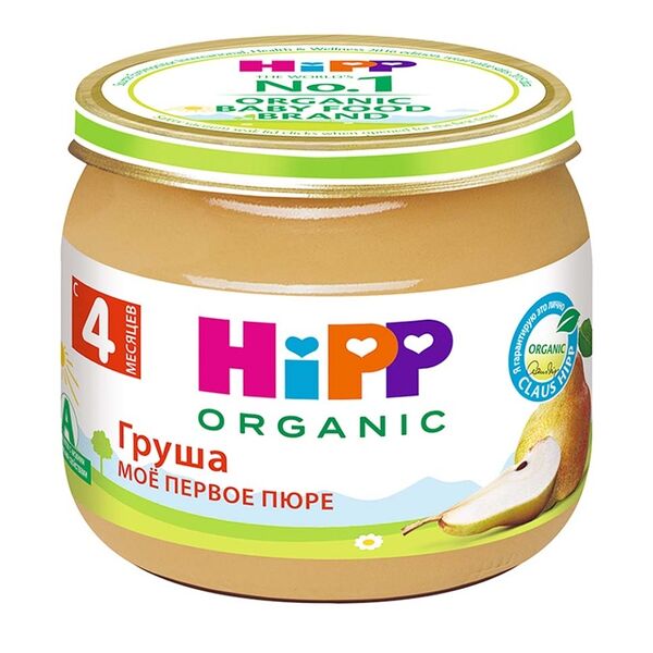 Пюре HiPP Organic Груша с 4 месяцев