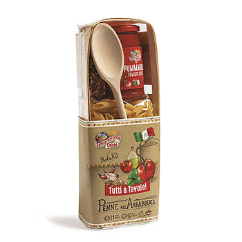 Подарочный набор Tutti a Tavola для приготовления пасты пенне с соусом аррабиата, Autentico Italiano, 1 шт., Италия