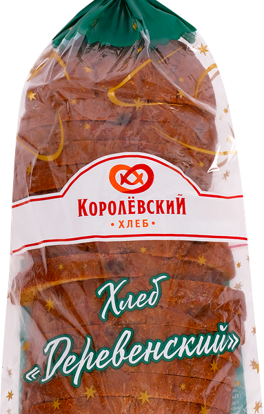 Хлеб Деревенский Королёвский хлеб подовый, нарезка
