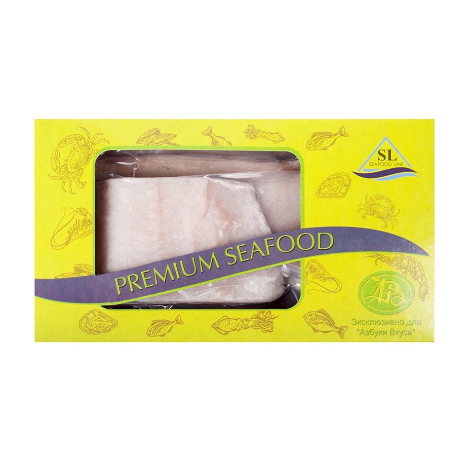 

Рыба угольная Seafood Line (черная треска) филе на коже свеже мороженная 400г, Россия