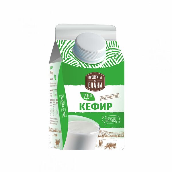 Кефир Продукты из Елани 2.5%