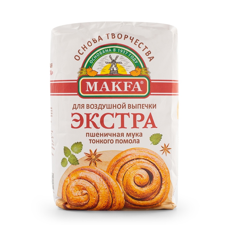 

Мука пшеничная Makfa тонкого помола экстра, 2 кг